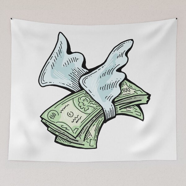 Item preview, Big money flying to you for wealth and prosperity designed and sold by RukkiZukkiArt.