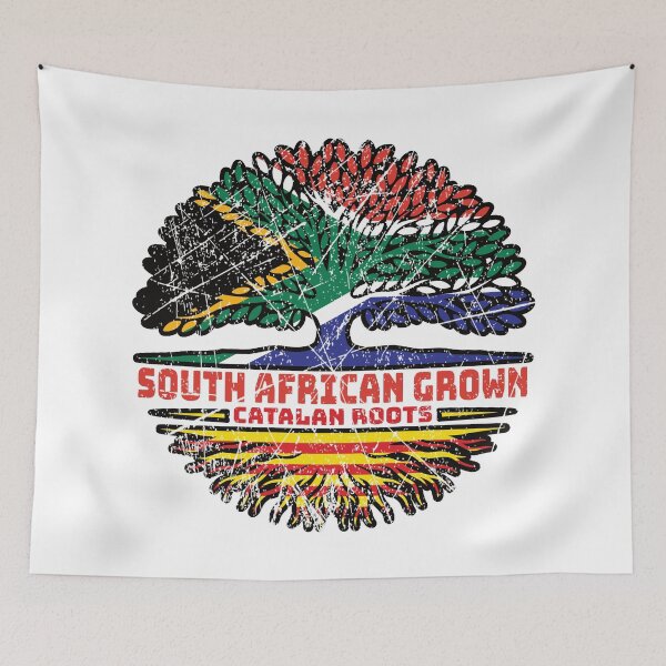 Item preview, Catalonia Catalan South African South Africa Tree Roots Flag designed and sold by FlagX.