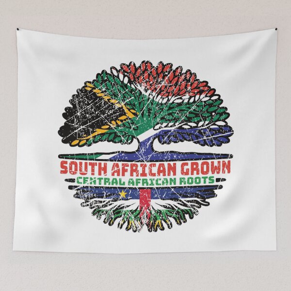 Item preview, Central African Republic Central African South African South Africa Tree Roots Flag designed and sold by FlagX.