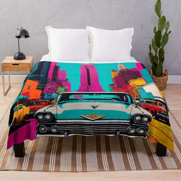 Item preview, Vintage Car in New York Streets Design designed and sold by GrizzlyCollective.