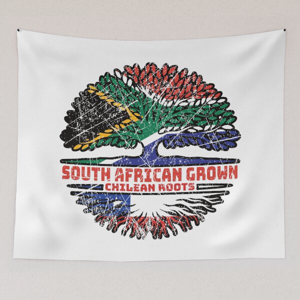 Item preview, Chile Chilean South African South Africa Tree Roots Flag designed and sold by FlagX.