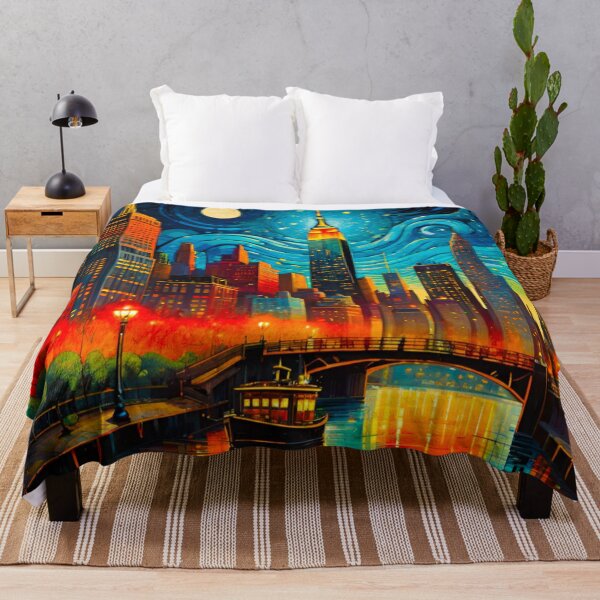 Item preview, Beautiful Coloured New York Skyline designed and sold by GrizzlyCollective.