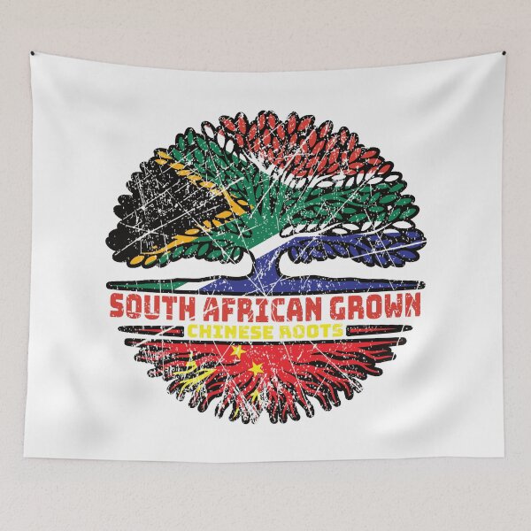 Item preview, China Chinese South African South Africa Tree Roots Flag designed and sold by FlagX.