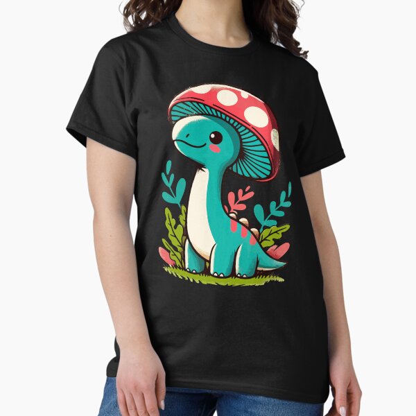 Artikel-Vorschau von Kawaii Dinosaurier Brontosaurus Einfacher Pilzhut 11, designt und verkauft von TomFrontierArt.