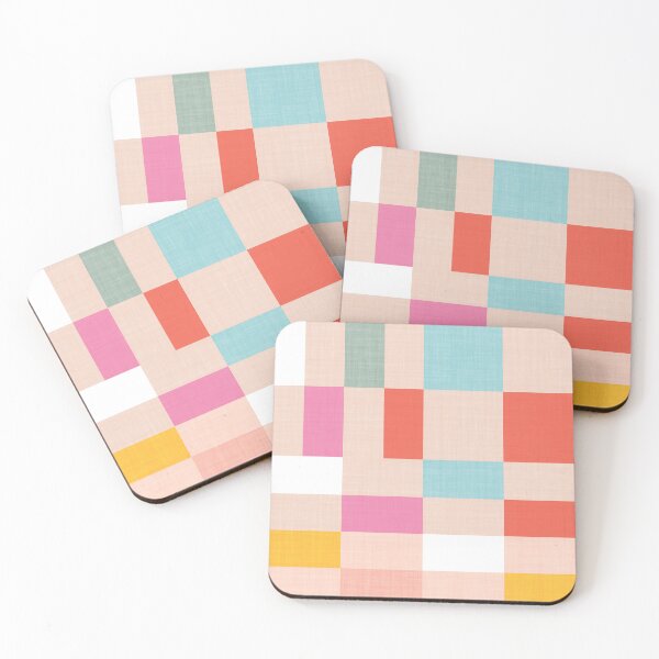 Item preview, Colourful and Playful Chequered Summer Plaid Pattern  designed and sold by Dominiquevari.