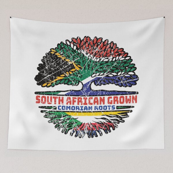 Item preview, Comoros Comorian South African South Africa Tree Roots Flag designed and sold by FlagX.