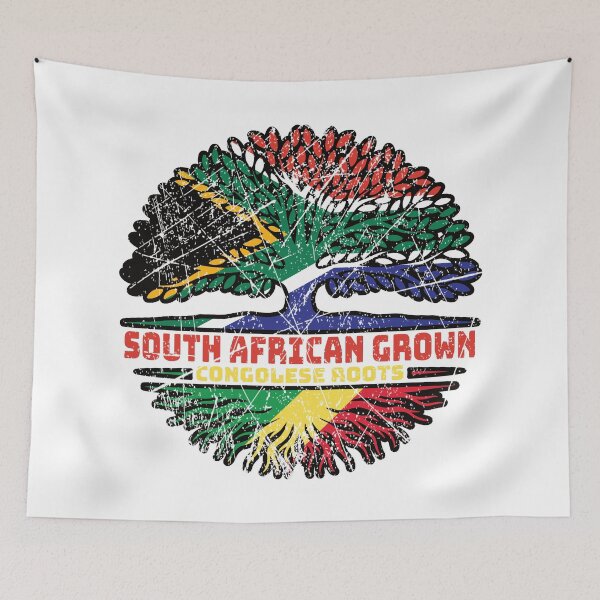 Item preview, Congo Congolese South African South Africa Tree Roots Flag designed and sold by FlagX.