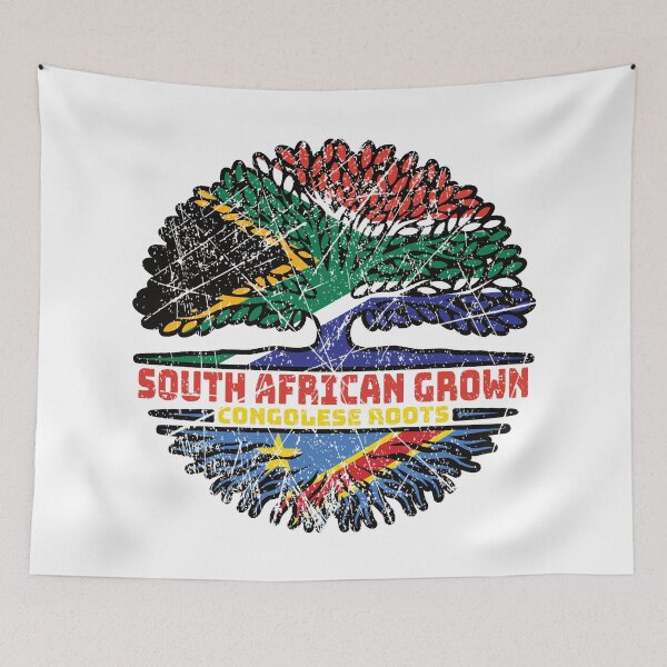 Item preview, Congo Congolese South African South Africa Tree Roots Flag designed and sold by FlagX.