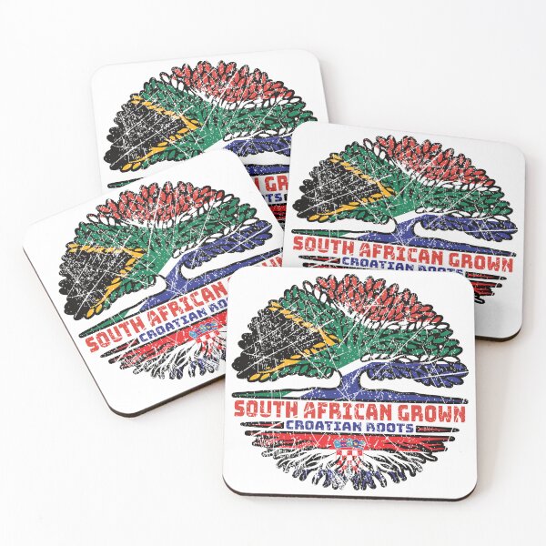 Item preview, Croatian Croatia South African South Africa Tree Roots Flag designed and sold by FlagX.