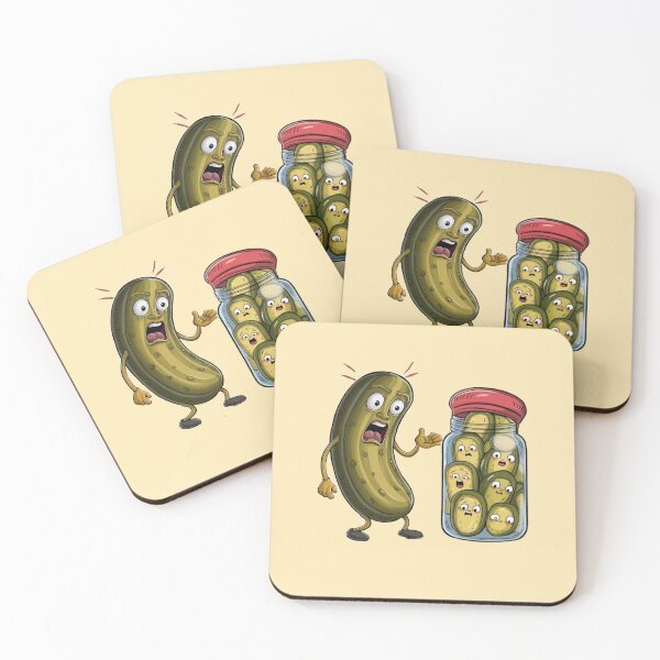 Item preview, Funny Pickle Surprise Cucumber And A Jar Of Sliced Pickles designed and sold by Fatimah Saeed.
