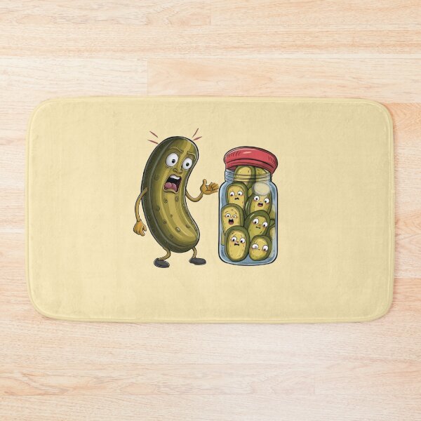 Item preview, Funny Pickle Surprise Cucumber And A Jar Of Sliced Pickles designed and sold by Fatimah Saeed.