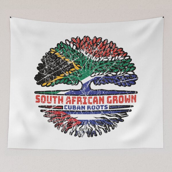 Item preview, Cuba Cuban South African South Africa Tree Roots Flag designed and sold by FlagX.