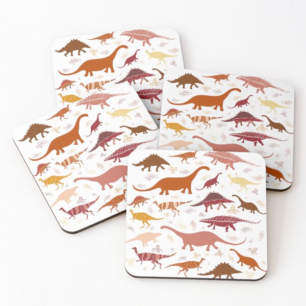 Item preview, Dinosaur roam free, Dinos in shades of reds  designed and sold by cleolovescolor.