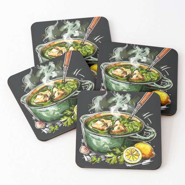 Item preview, Molokhia Delight: Experience the Savory Goodness and Nutritional Benefits of Middle Eastern Food Generative AI ملوخية بالفراخ designed and sold by FUNqoosh.