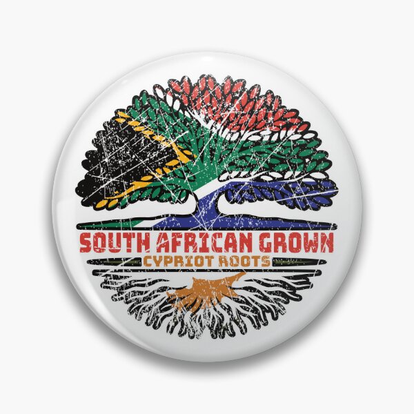 Item preview, Cyprus Cypriot Cypriote South African South Africa Tree Roots Flag designed and sold by FlagX.