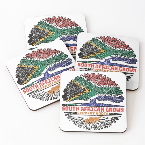 Item preview, Cyprus Cypriot Cypriote South African South Africa Tree Roots Flag designed and sold by FlagX.