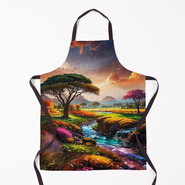 Item preview, Landscape with trees and clouds designed and sold by PixelParadies.