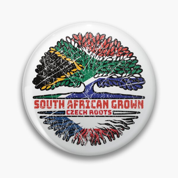Item preview, Czech Republic Czech South African South Africa Tree Roots Flag designed and sold by FlagX.