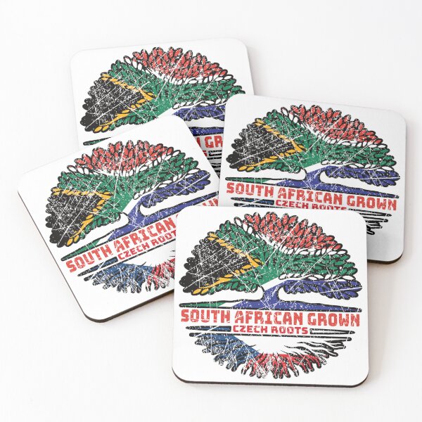 Item preview, Czech Republic Czech South African South Africa Tree Roots Flag designed and sold by FlagX.