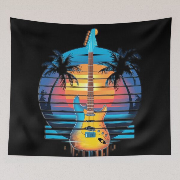 Item preview, Sunset Strum: Tropical Guitar Vibes designed and sold by Exodoi.