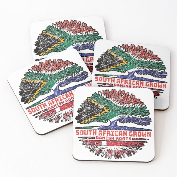Item preview, Danish Denmark South African South Africa Tree Roots Flag designed and sold by FlagX.