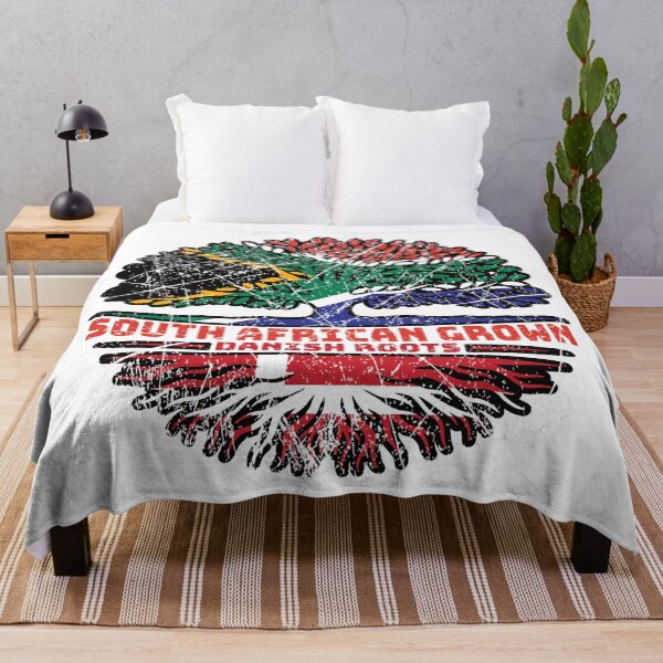Item preview, Danish Denmark South African South Africa Tree Roots Flag designed and sold by FlagX.