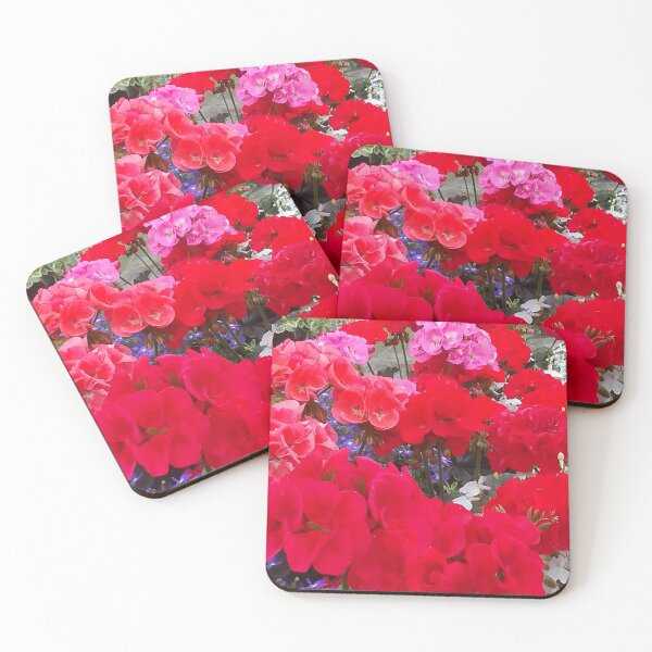 Item preview, Collection of vibrant flowers with rich red and pink, purple petals designed and sold by MonArtisteSam.