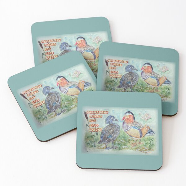Item preview, Mandarin Ducks for Good Luck designed and sold by Julia's Print Studio .