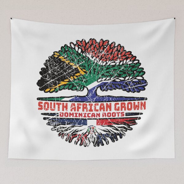 Item preview, Dominican Republic South African South Africa Tree Roots Flag designed and sold by FlagX.