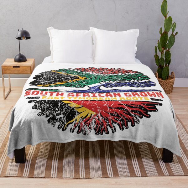 Item preview, East Timor East Timorean South African South Africa Tree Roots Flag designed and sold by FlagX.