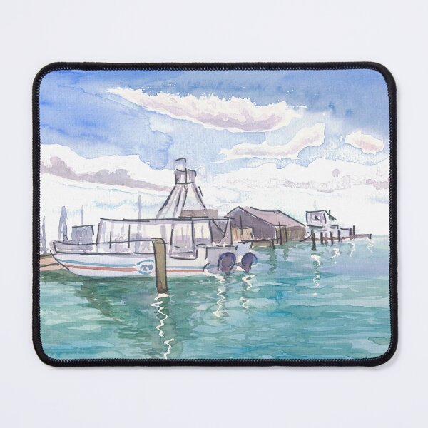 Item preview, Key West Florida Marina with Excursion Boats designed and sold by artshop77.