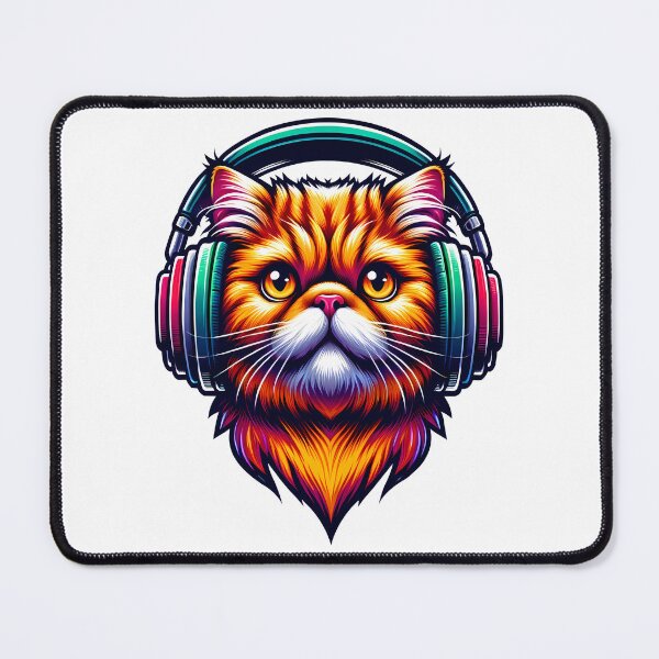 Item preview, Cool Exotic Shorthair T-shirt with Earplugs designed and sold by EnchantSticks.