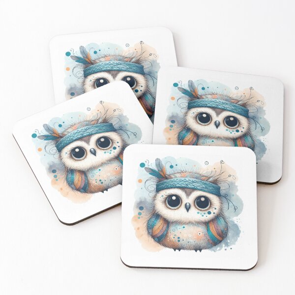 Item preview, Owl - Hippie Owl designed and sold by DrawingIBird.