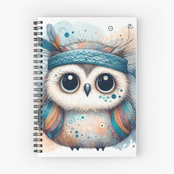 Item preview, Owl - Hippie Owl designed and sold by DrawingIBird.