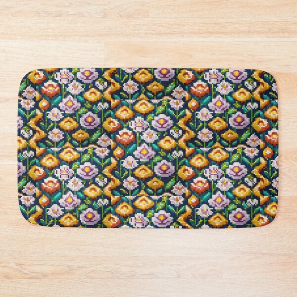 Item preview, pixel flower pattern 2 designed and sold by ilomuilo.