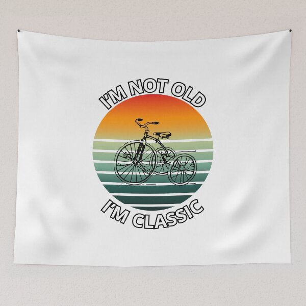 Item preview, I'm not old I'm classic, Vintage Muscle bicycle, Classic bicycle Shirt, Retro Vintage bicycle T-Shirt, Retro bicycle Lovers Shirt,  designed and sold by NinaCreator.