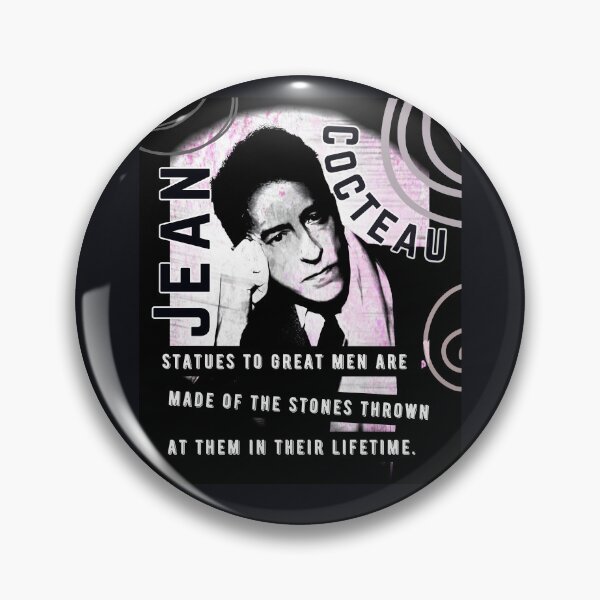 Item preview, Jean Cocteau quote: Statues to great men are made of the stones thrown at them in their lifetime. designed and sold by artbleed.