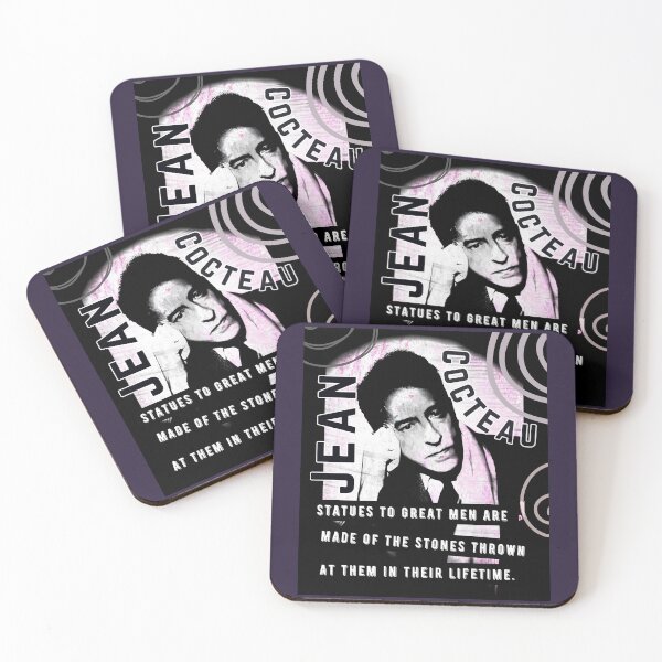 Item preview, Jean Cocteau quote: Statues to great men are made of the stones thrown at them in their lifetime. designed and sold by artbleed.