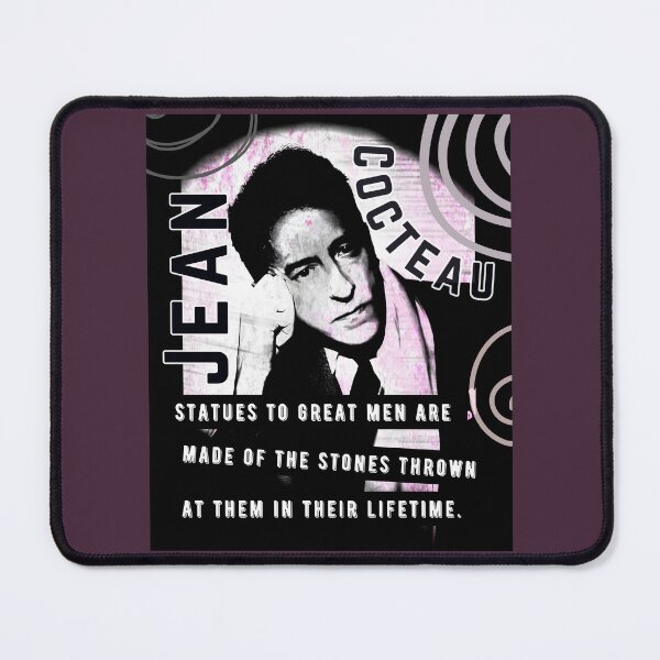 Item preview, Jean Cocteau quote: Statues to great men are made of the stones thrown at them in their lifetime. designed and sold by artbleed.