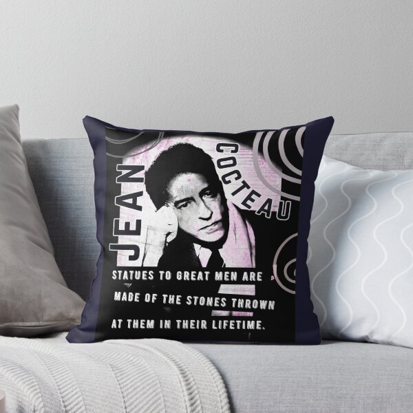Item preview, Jean Cocteau quote: Statues to great men are made of the stones thrown at them in their lifetime. designed and sold by artbleed.