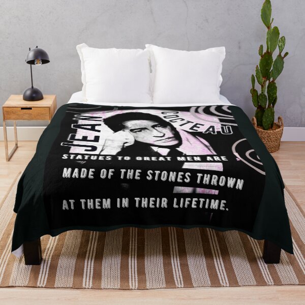 Item preview, Jean Cocteau quote: Statues to great men are made of the stones thrown at them in their lifetime. designed and sold by artbleed.