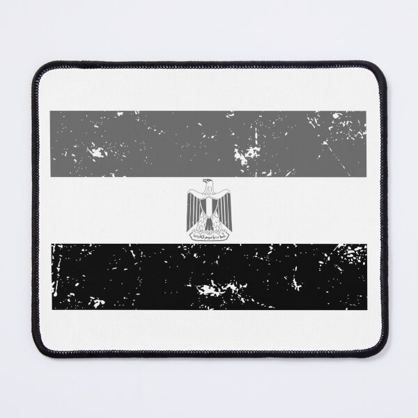 Item preview, Egypt national flag black and white designed and sold by Starstacks.