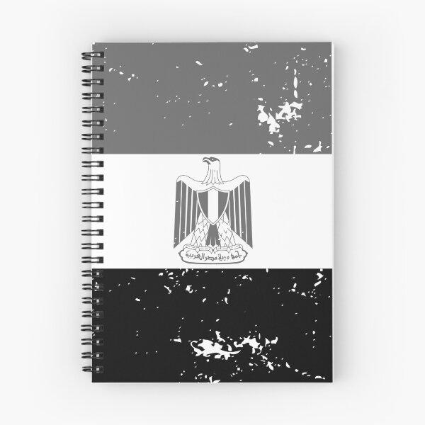 Item preview, Egypt national flag black and white designed and sold by Starstacks.