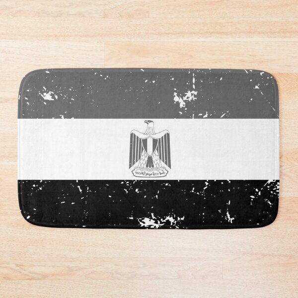 Item preview, Egypt national flag black and white designed and sold by Starstacks.