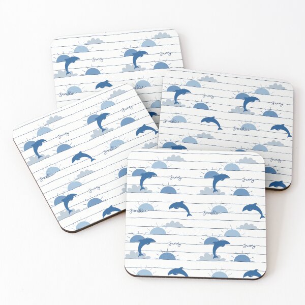 Aperçu de l'œuvre Été des dauphins créée et vendue par SentiDesigns.