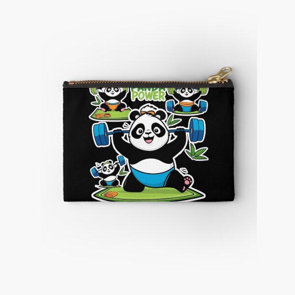 Item preview, Panda Power Workout – Cute Fitness Panda Lifting Weights designed and sold by Kashear.