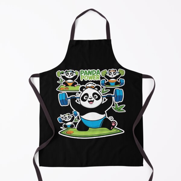 Item preview, Panda Power Workout – Cute Fitness Panda Lifting Weights designed and sold by Kashear.