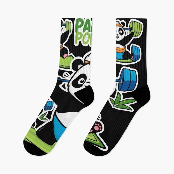 Item preview, Panda Power Workout – Cute Fitness Panda Lifting Weights designed and sold by Kashear.