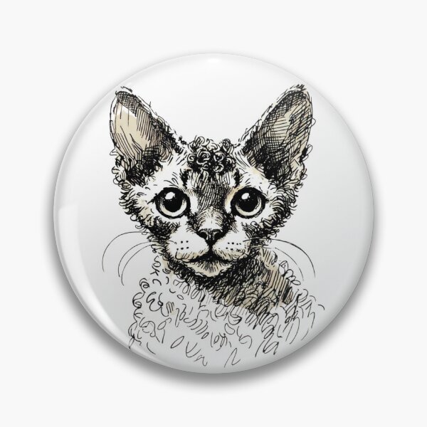 Item preview, Devon Rex Cat designed and sold by Blink Art Studio.