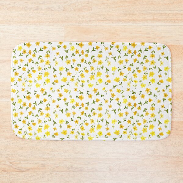 Item preview, Buttercups watercolour pattern designed and sold by RoseMaryWP.